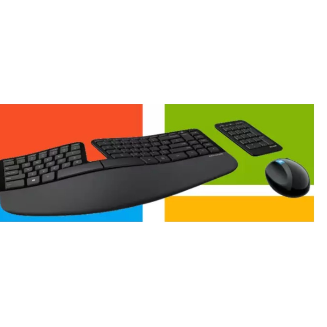 Microsoft Sculpt Ergonomic Desktop (Wireless Keyboard + Wireless Mouse