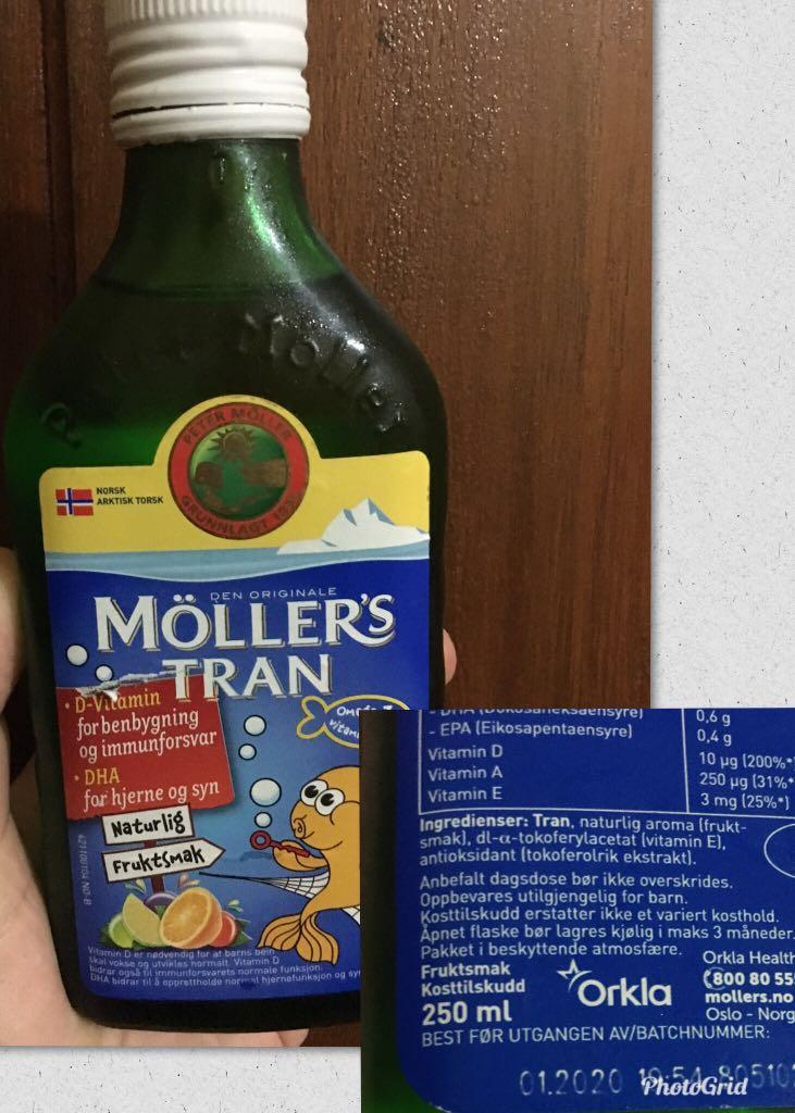 Mollers Tran Cod Liver Bayi Anak Perawatan Makanan Anak Di Carousell