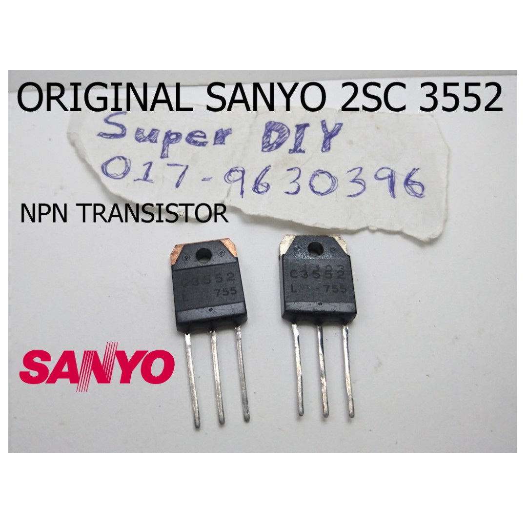 ORIGINAL NEW SANYO 2SC3552 NPN TRANSISTOR for DIY, TV & Home Appliances ...