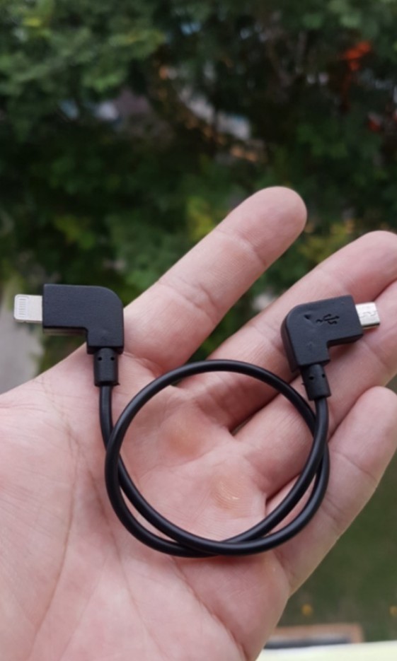 OTG cable for DJI Spark Mavic Air remote to iOS iPhone iPad Free