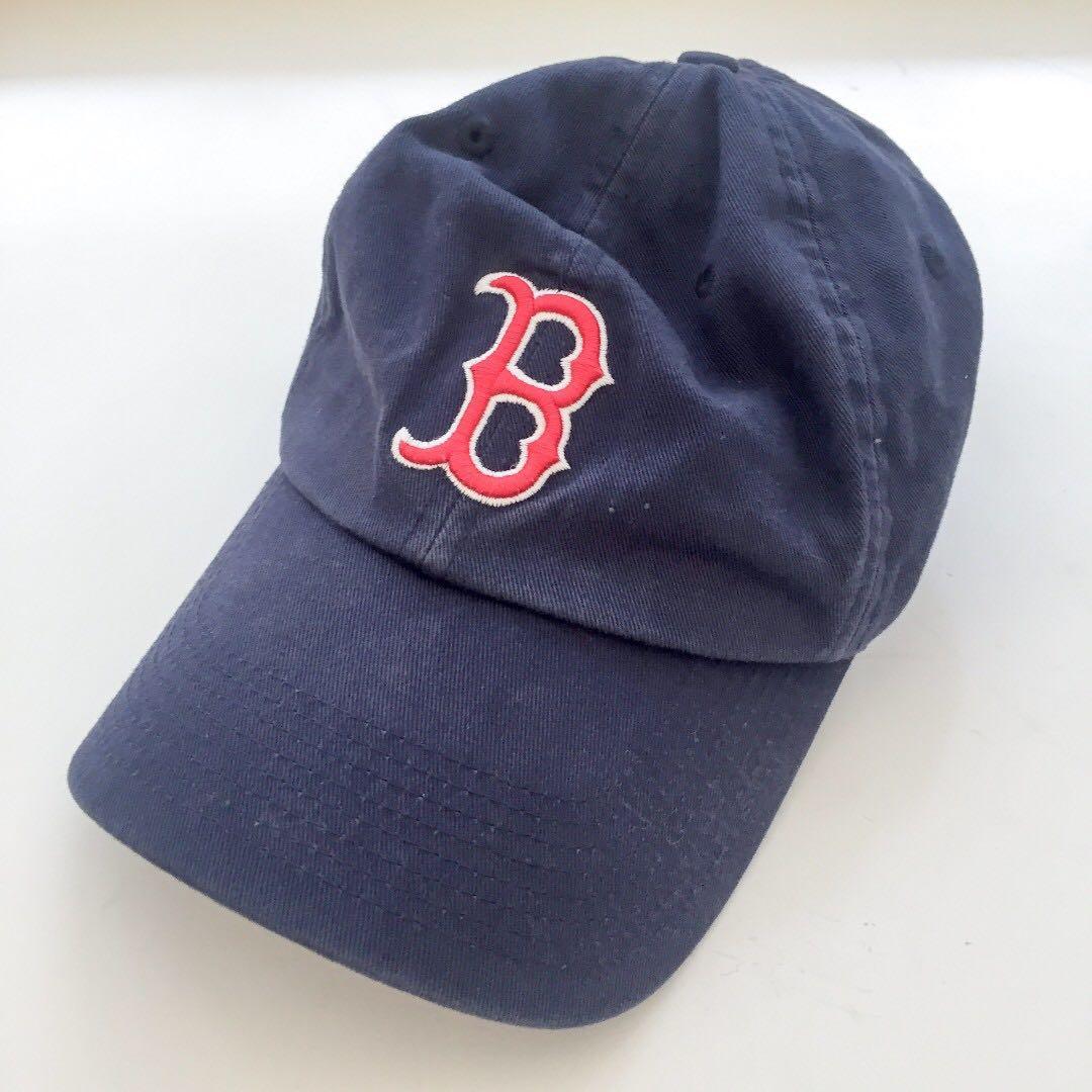 (Pending) Vintage NIKE MLB Baseball Boston Red Sox Navy Blue Cap HO05DDA  100% Cotton