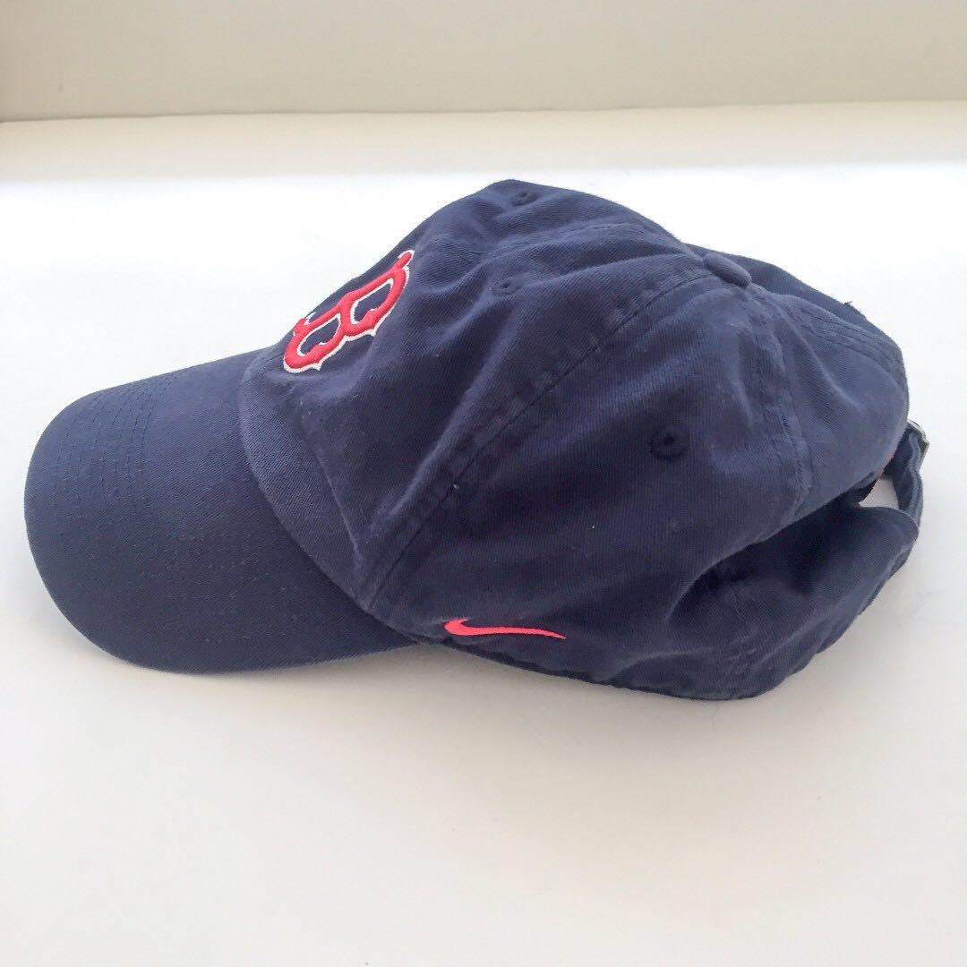 Pending) Vintage NIKE MLB Baseball Boston Red Sox Navy Blue Cap HO05DDA  100% Cotton, Women's Fashion, Tops, Sleeveless on Carousell