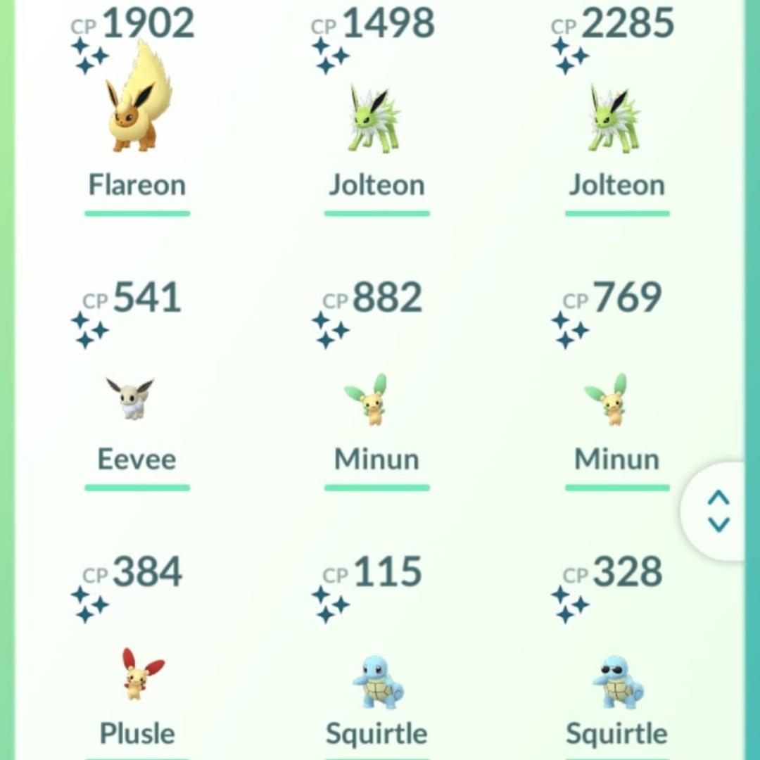 Pokemon Go Shiny Pokemon for sale!, Video Gaming, Gaming Accessories, Game  Gift Cards & Accounts on Carousell