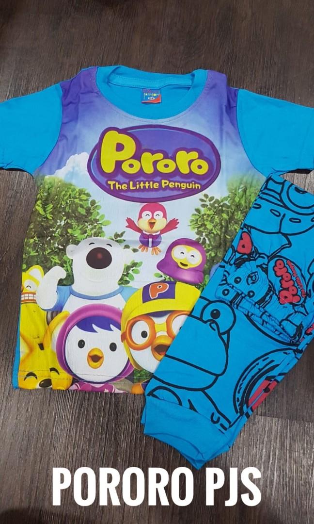 Pororo PJs Short Sleeve Babies Kids Babies Kids Fashion on Carousell