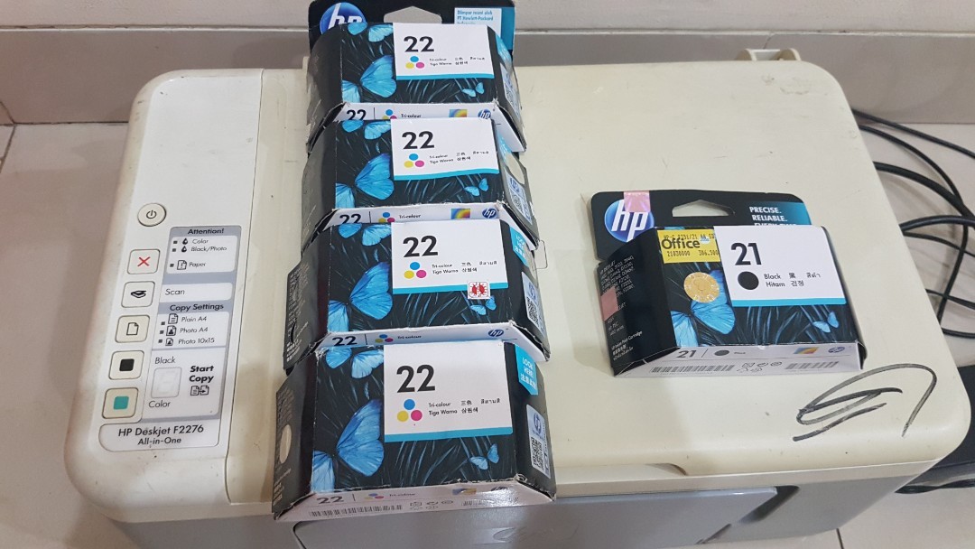 Turun Harga Beli Tinta Dapat Printer Hp Deskjet F2276 Elektronik Bagian Komputer Aksesoris Di Carousell