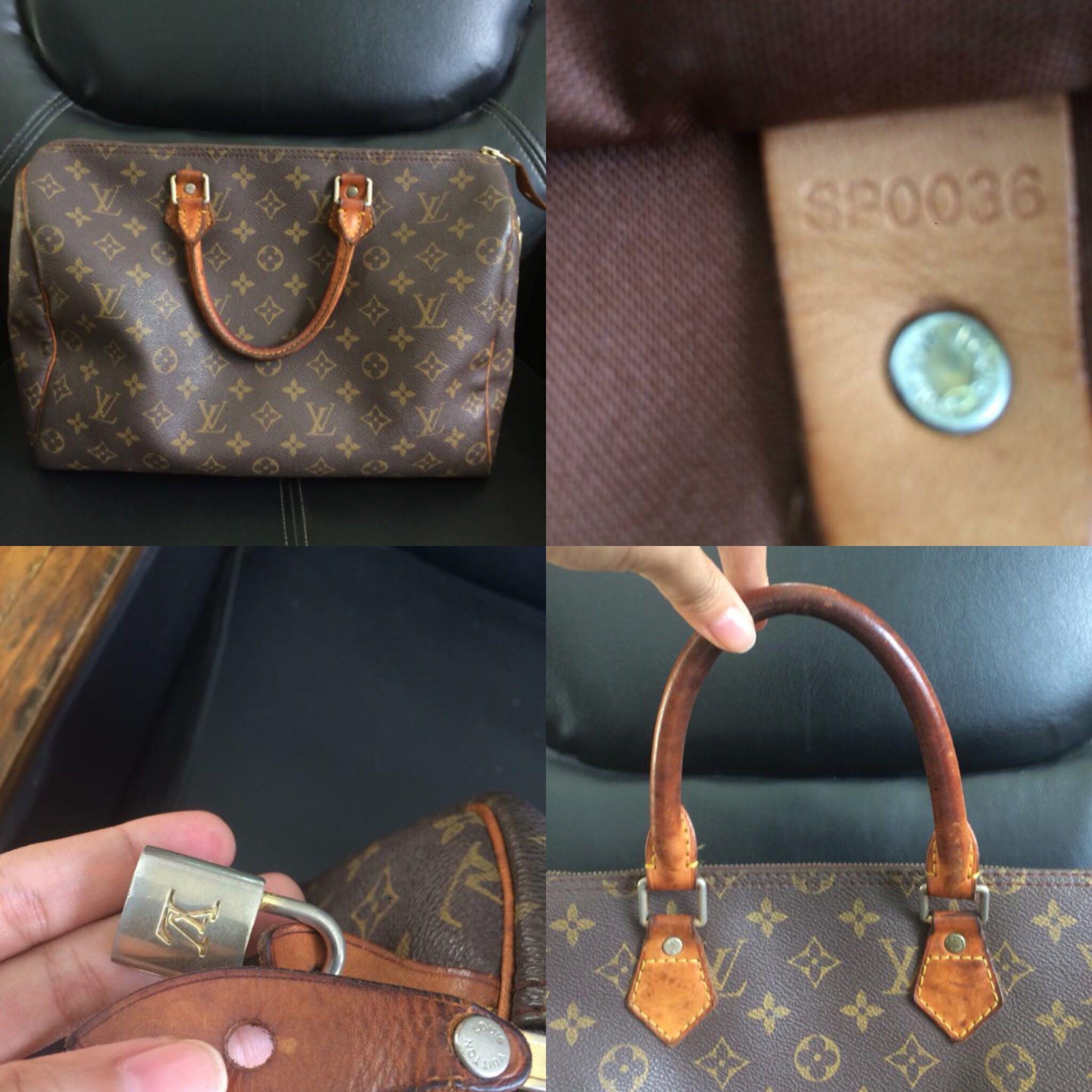SALE Louis Vuitton Bag Speedy 30 Serial SP0036