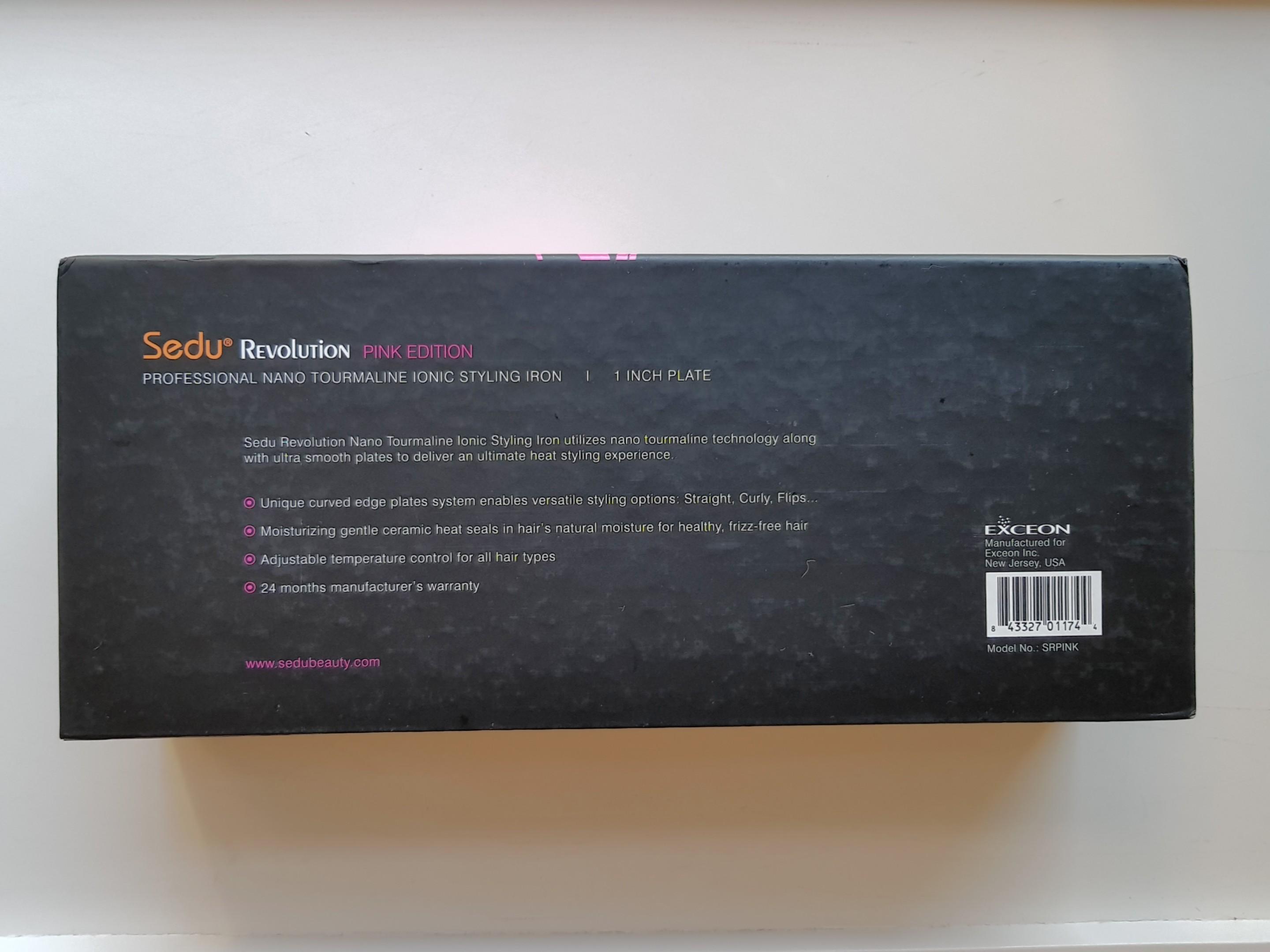 Sedu revolution tourmaline ionic styling iron online