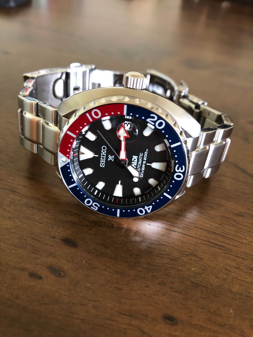 Seiko baby turtle padi Pepsi edition, Luxury, Watches on Carousell