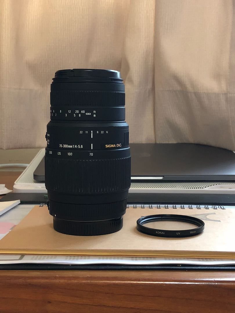 Sigma 70 300mm F 4 5 6 Dg Macro Lens For Canon Mount Photography Lenses On Carousell