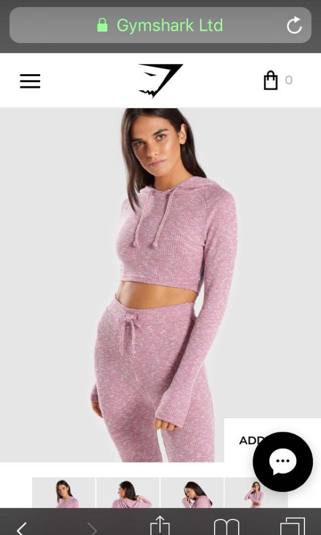 Small Gymshark slounge dusty pink set Sports Gym Fitness on