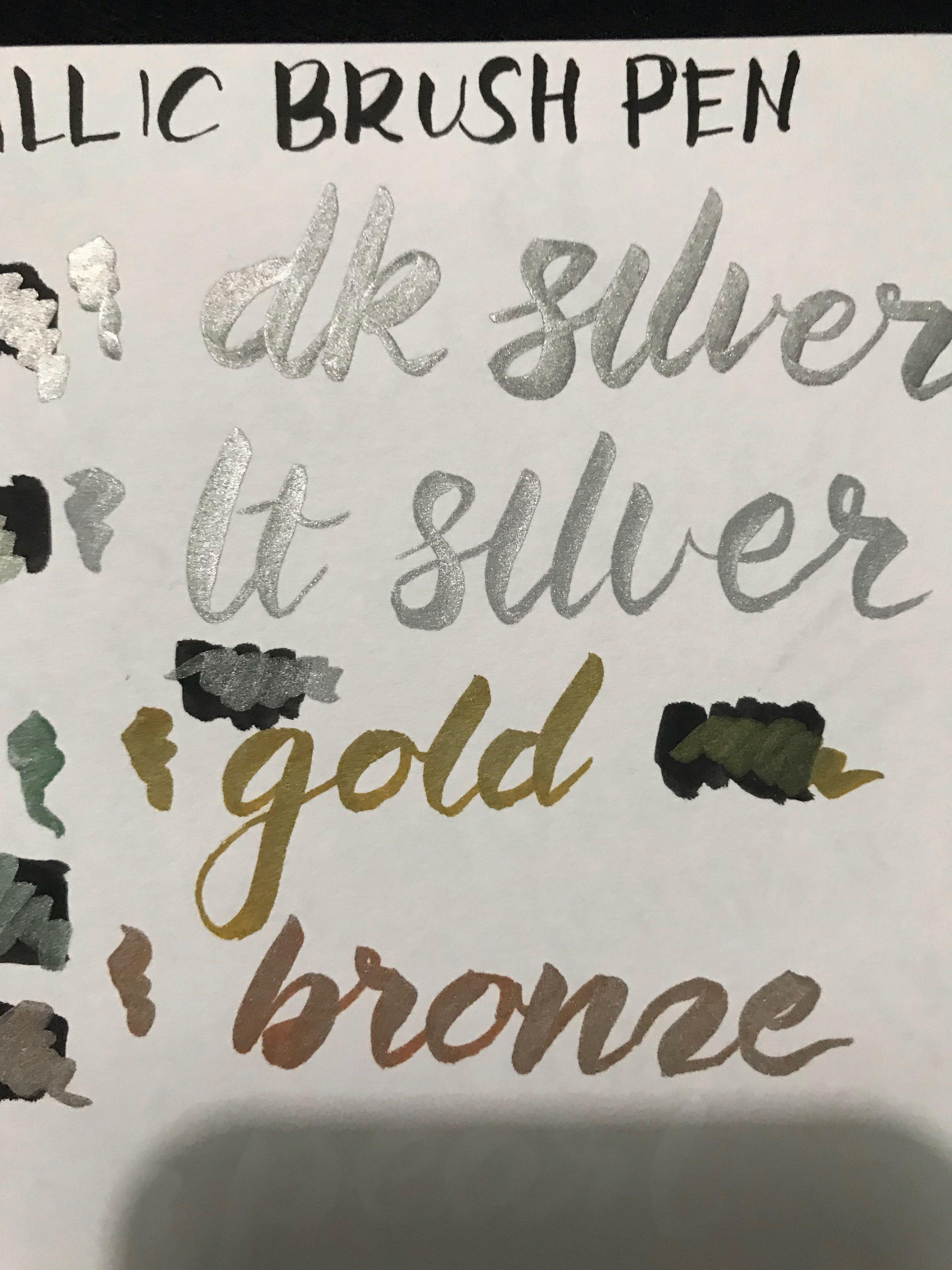 Sta metallic brush pen