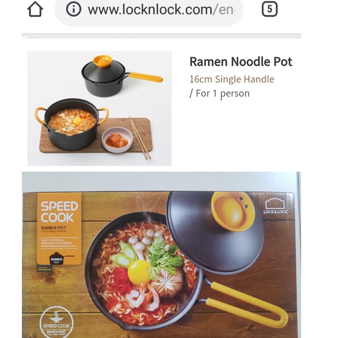 Teacher-Baek's Lock & Lock Speed Cook Ramen Pot, Furniture & Home ...