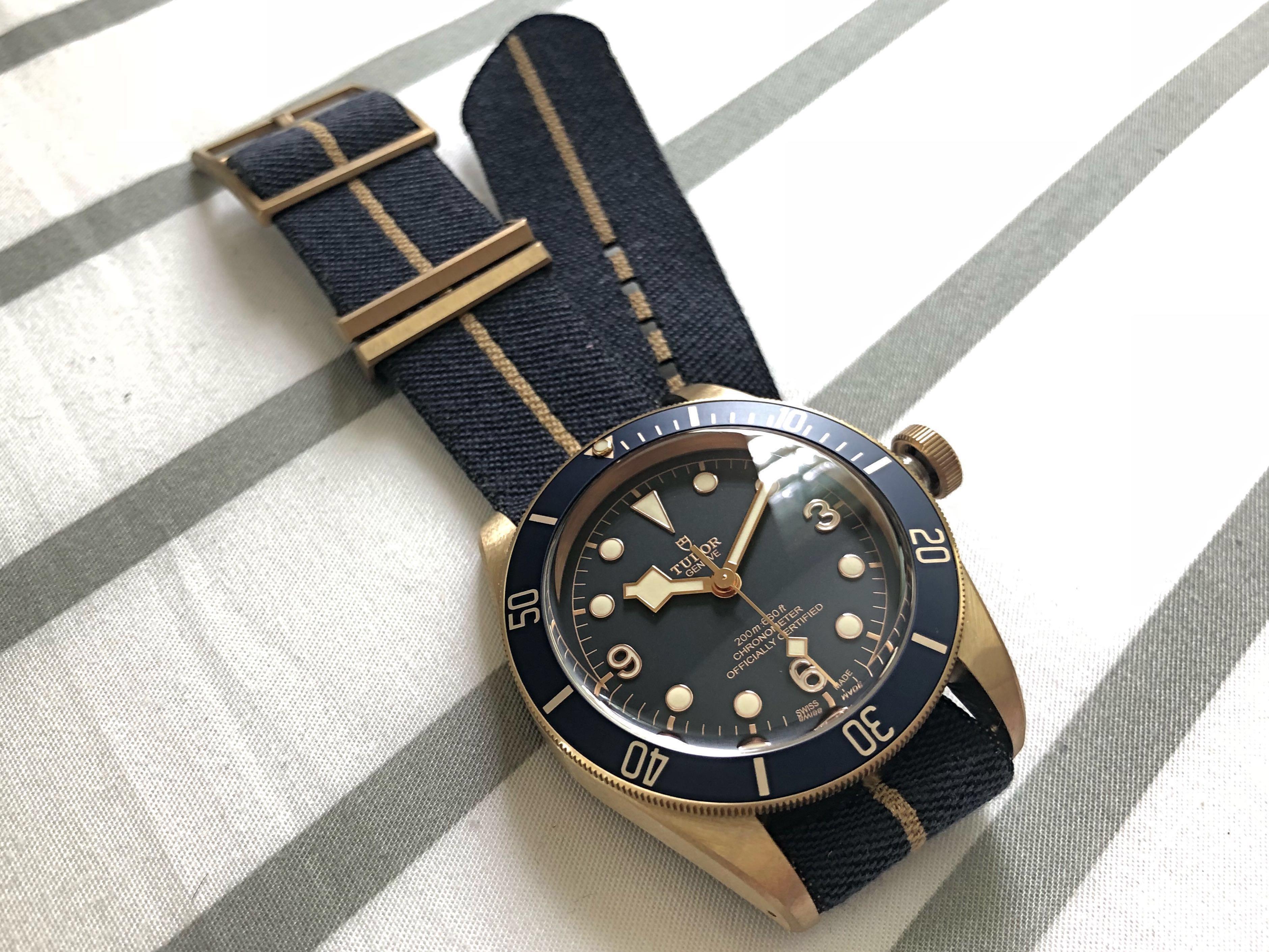 Tudor Black Bay Bronze Bucherer Blue, Men's Fashion ...