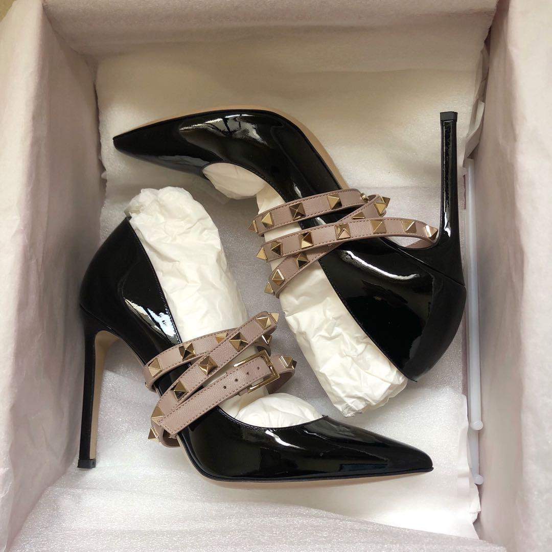 Valentino garavani rockstud wrap leather pump sale