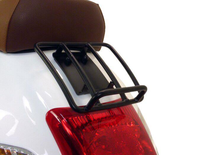 Vespa Rear Rack Extension Vespa GT/GTS/GTV Sprint model rear rack (Matt Black), Motorcycles ...