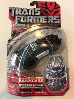 MISB MOSC Barricade from 1st Transformers movie