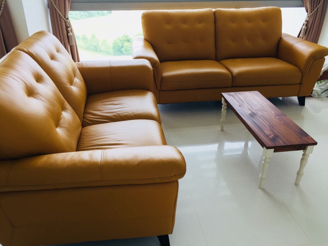 5 Seater 100 Genuine Leather Sofa Set Furniture Sofas On