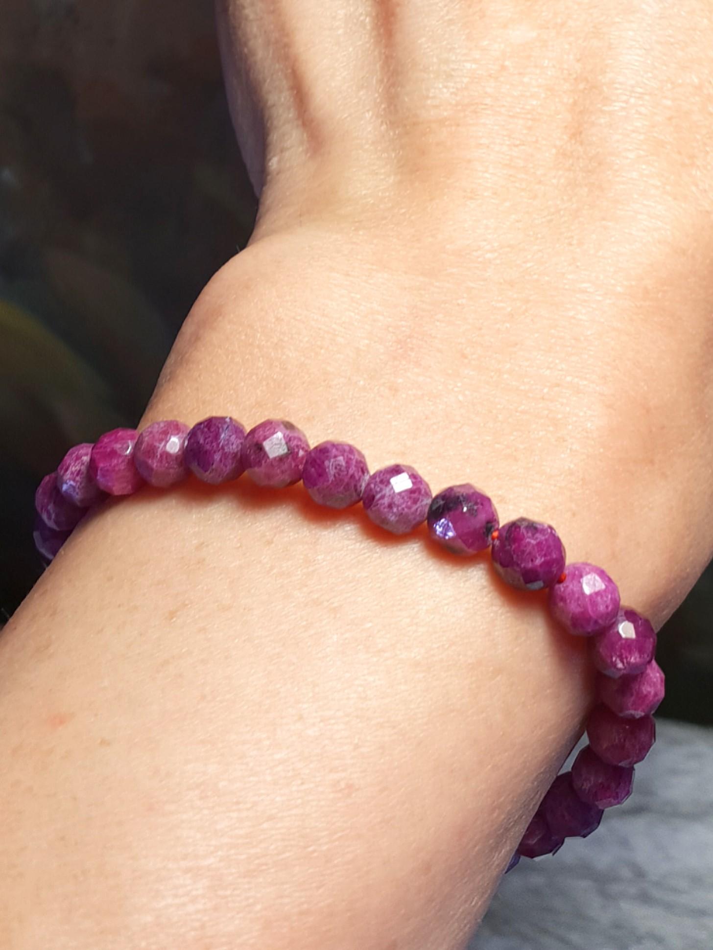 Natural sale ruby bracelet