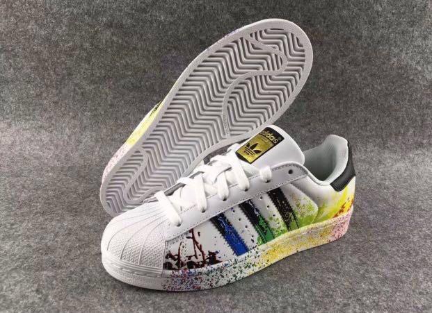 Adidas Superstar Paint Splatter Men s Fashion Footwear Sneakers on Carousell