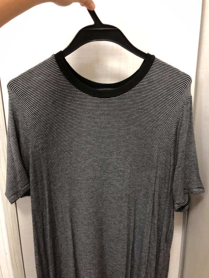 authentic brandy melville striped shirt dress, Women's Fashion, Tops