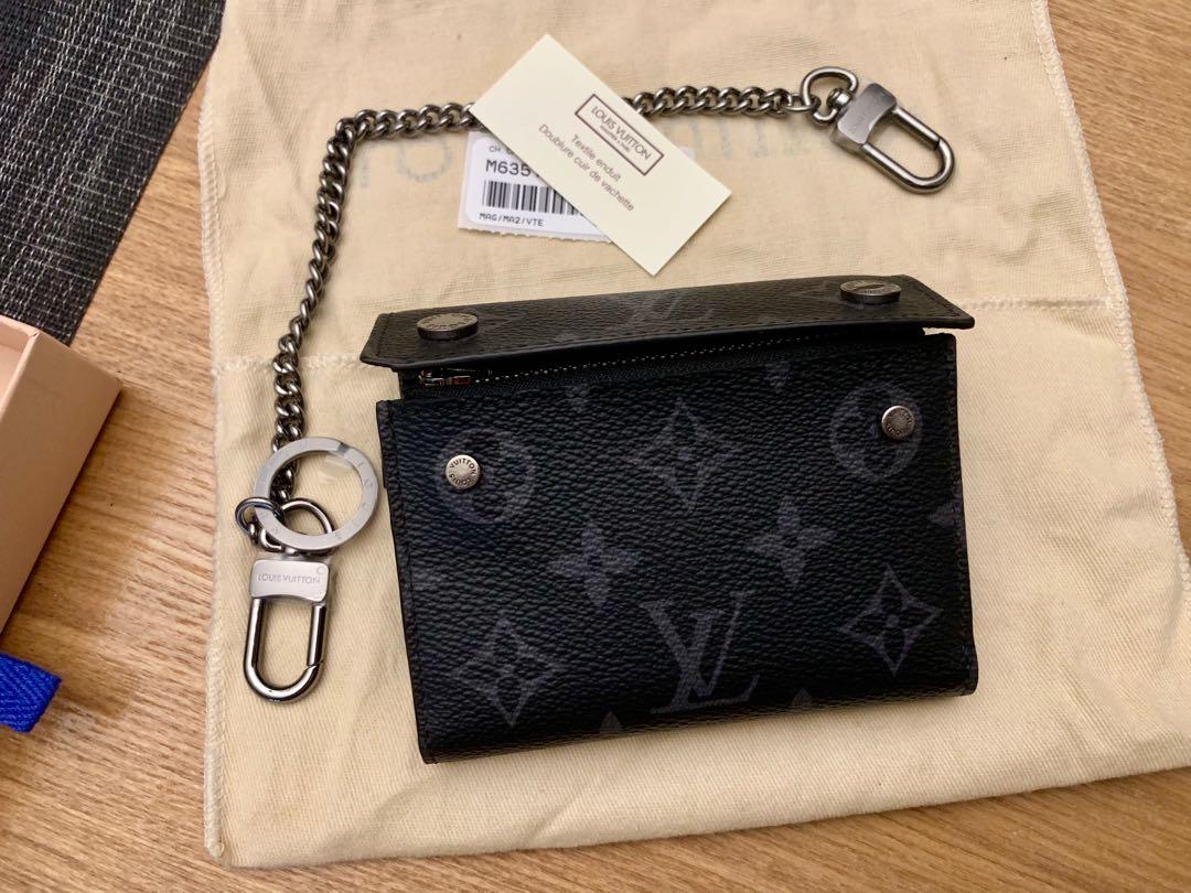 Louis Vuitton, Bags, Louis Vuitton Rivets Chain Wallet In Monogram  Eclipse M635