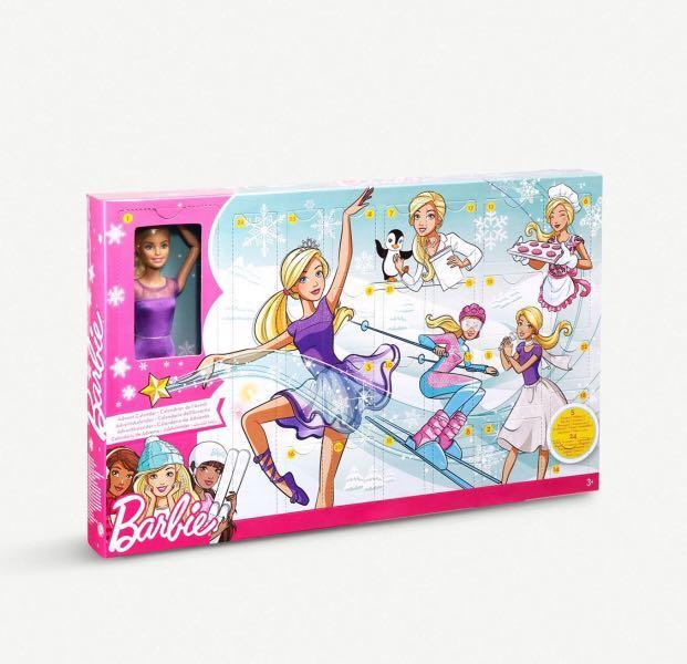 barbie calendar 2018