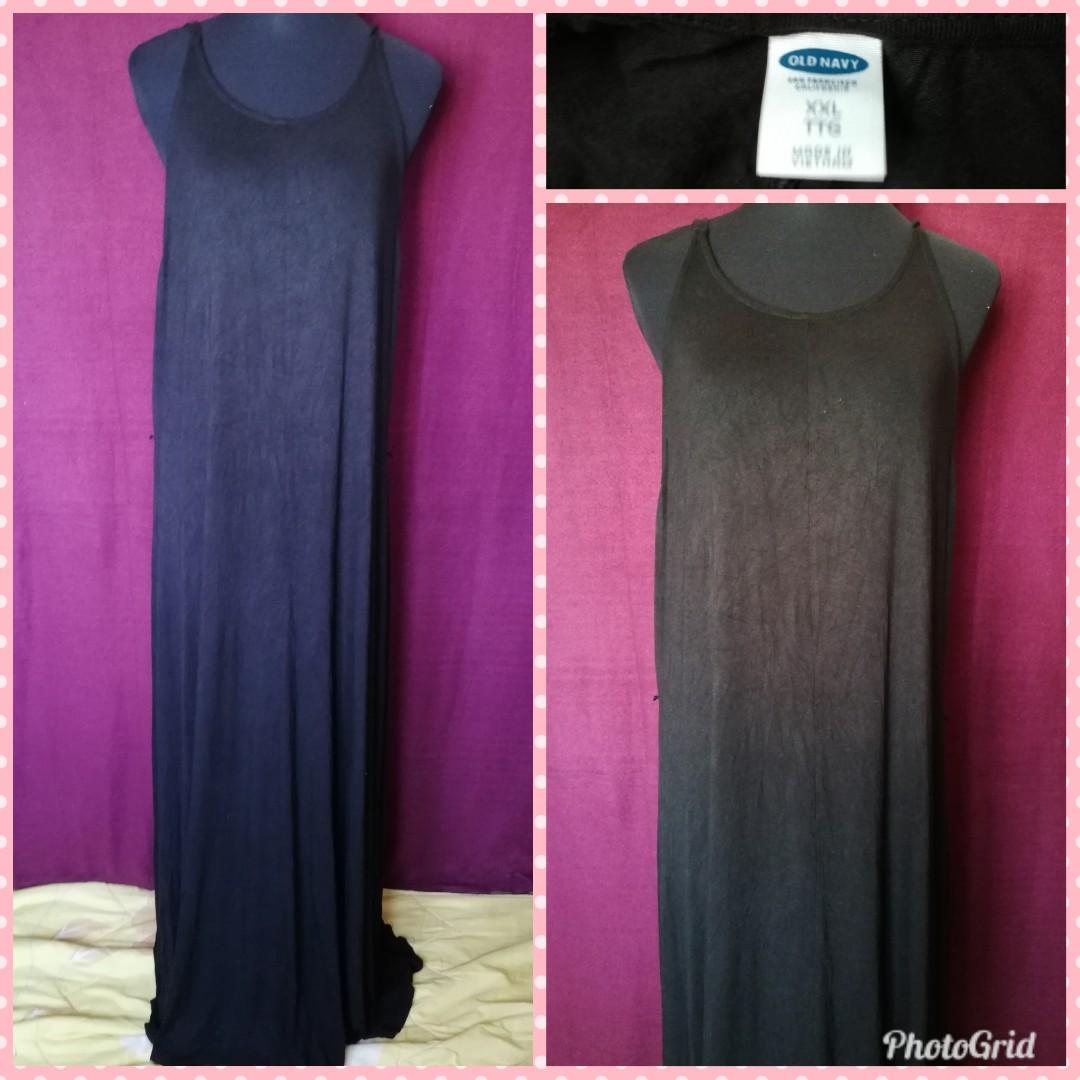 Black Old Navy Floor Length Dress Plus Size Women S Fashion Clothes Dresses Skirts On Carousell