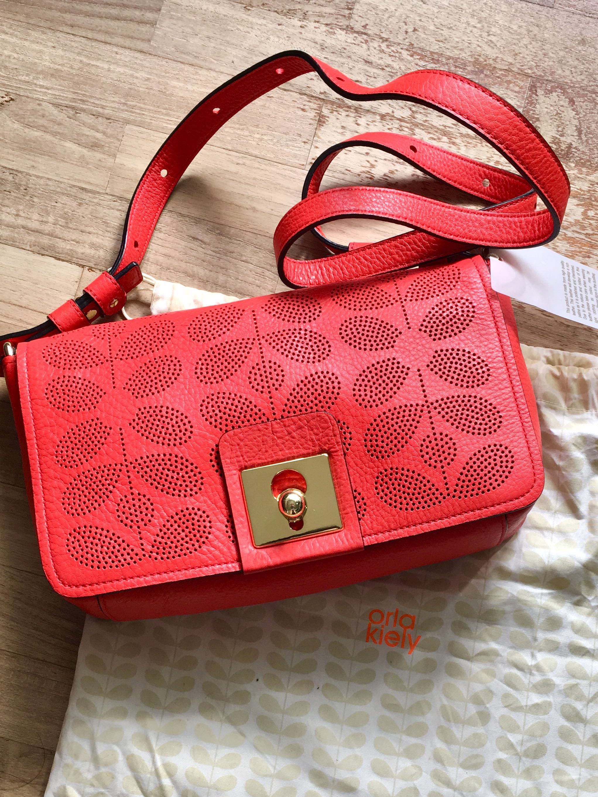 BNWT Orla Kiely Peforated Crossbody Leather Bag Women s Fashion