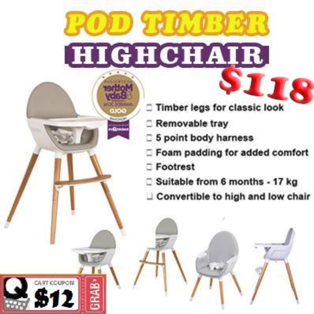 childcare the pod high chair