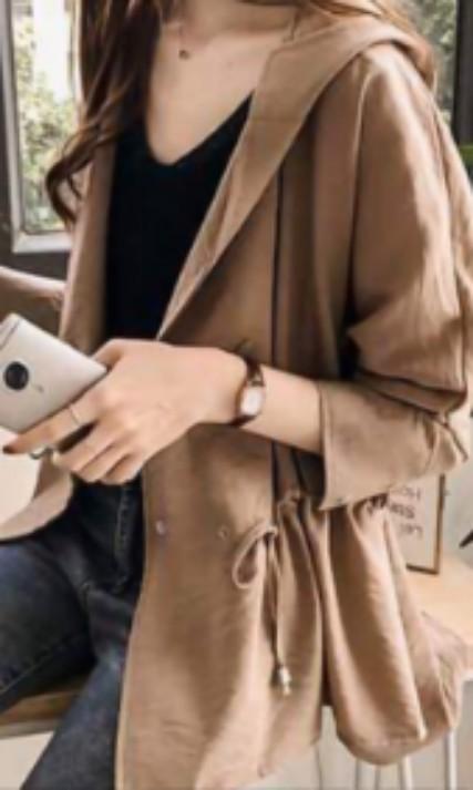 Cinched waist deals parka