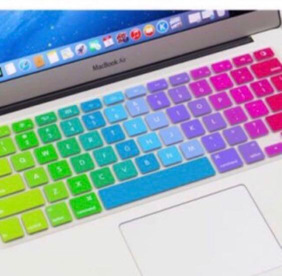 Clearance Sales Bn New Cheap High Quality Apple Macbook 12 Pro 13 Rainbow Gradient Laptop Keyboard Protector Cover Electronics Computer Parts Accessories On Carousell