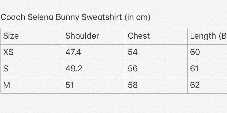 Coach selena bunny online hoodie