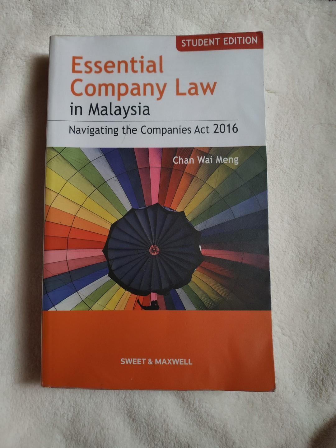 Company Law In Malaysia By Chan Wai Meng Textbooks On Carousell