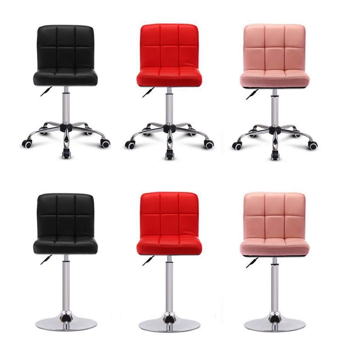 Cushion Wheeler Chair Bar Stool For Makeup Dressing Table Manicure Photo