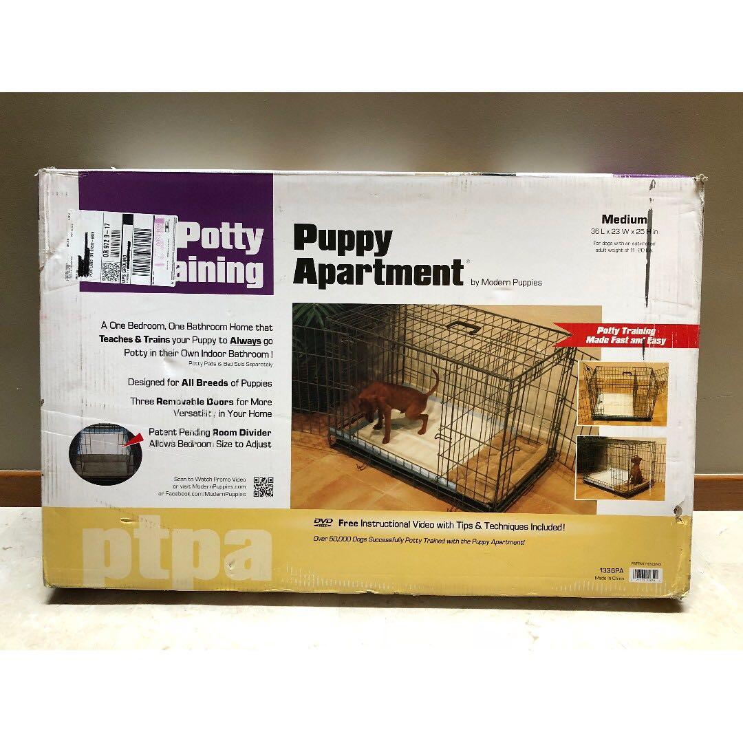 potty training apartment crate
