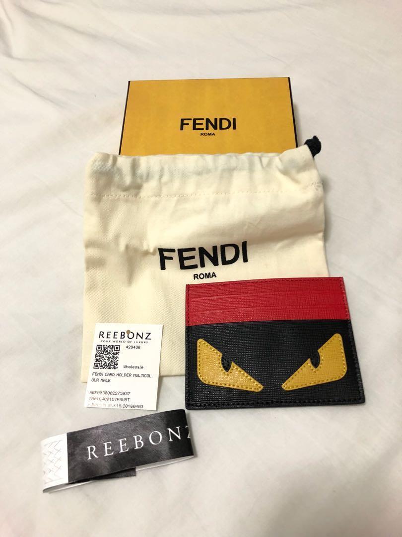 fendi monster cardholder