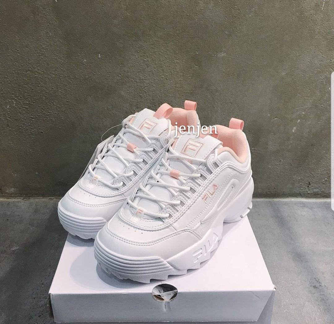 fila pink and white