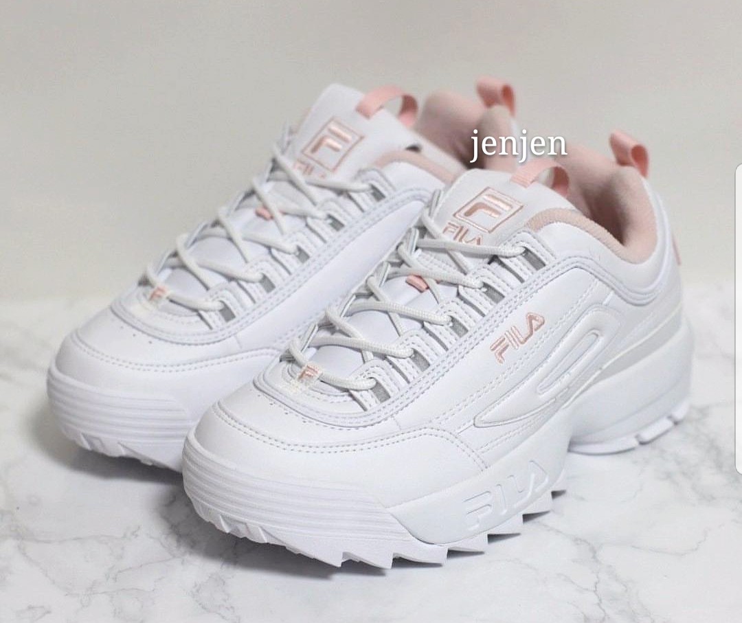 fila pink and white