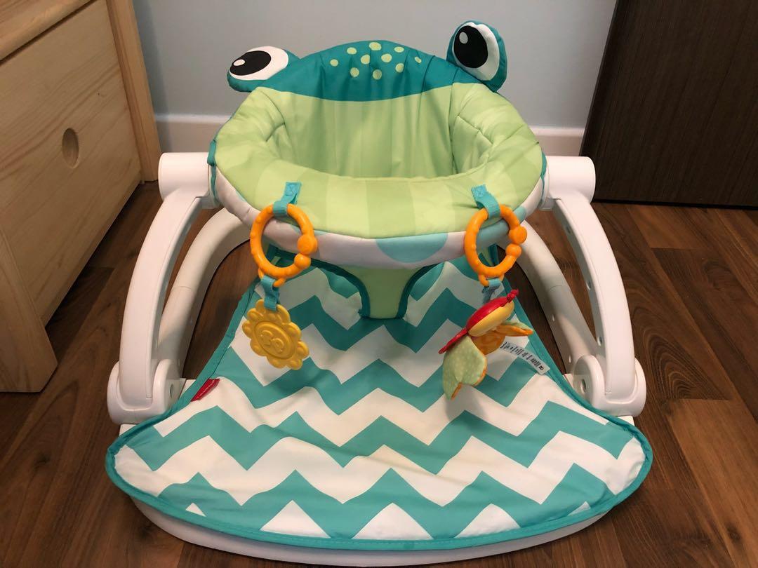 Fisher Price Sit Me Up Floor Seat Frog Preloved Condition 9 10 Babies Kids Cots Cribs On Carousell