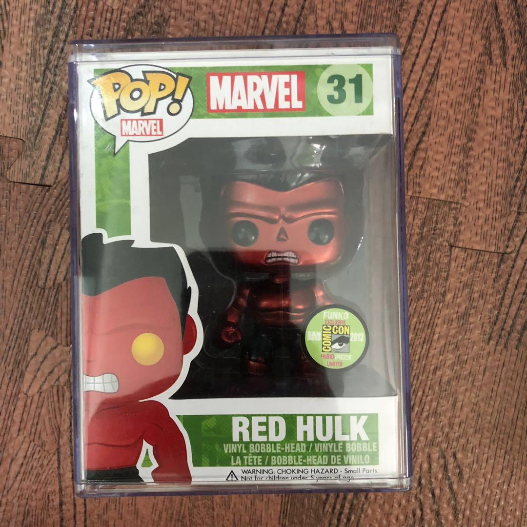 metallic red hulk funko pop