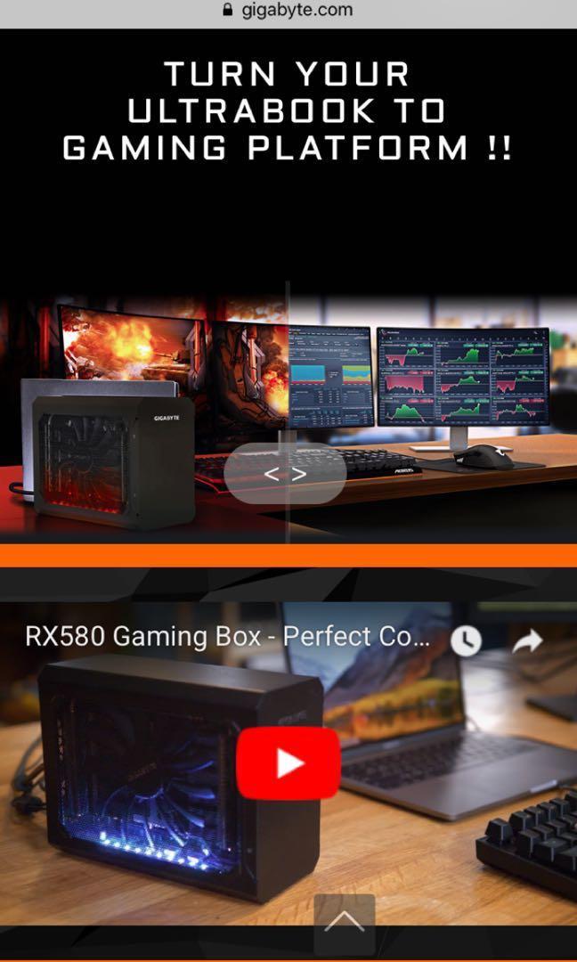 Gigabyte rx580 gaming box sale