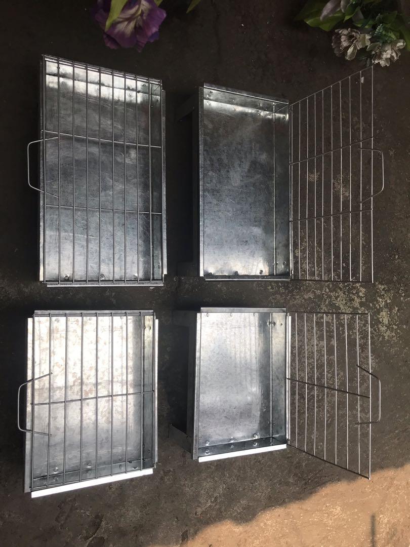 grill - durable steel (Category: BBQ, Grills & Hotpots) located in Manila. Submitted by samaroj (Listing ID 193534882, Image 1). Description: small: 200 pesos size: 6 x 9 x 12 large: 300 pesos size: 6 x 9 x 16 steel gauge: no. 20 .