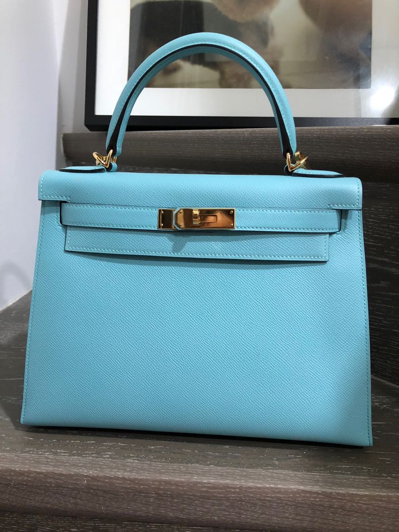 hermes kelly 28 blue