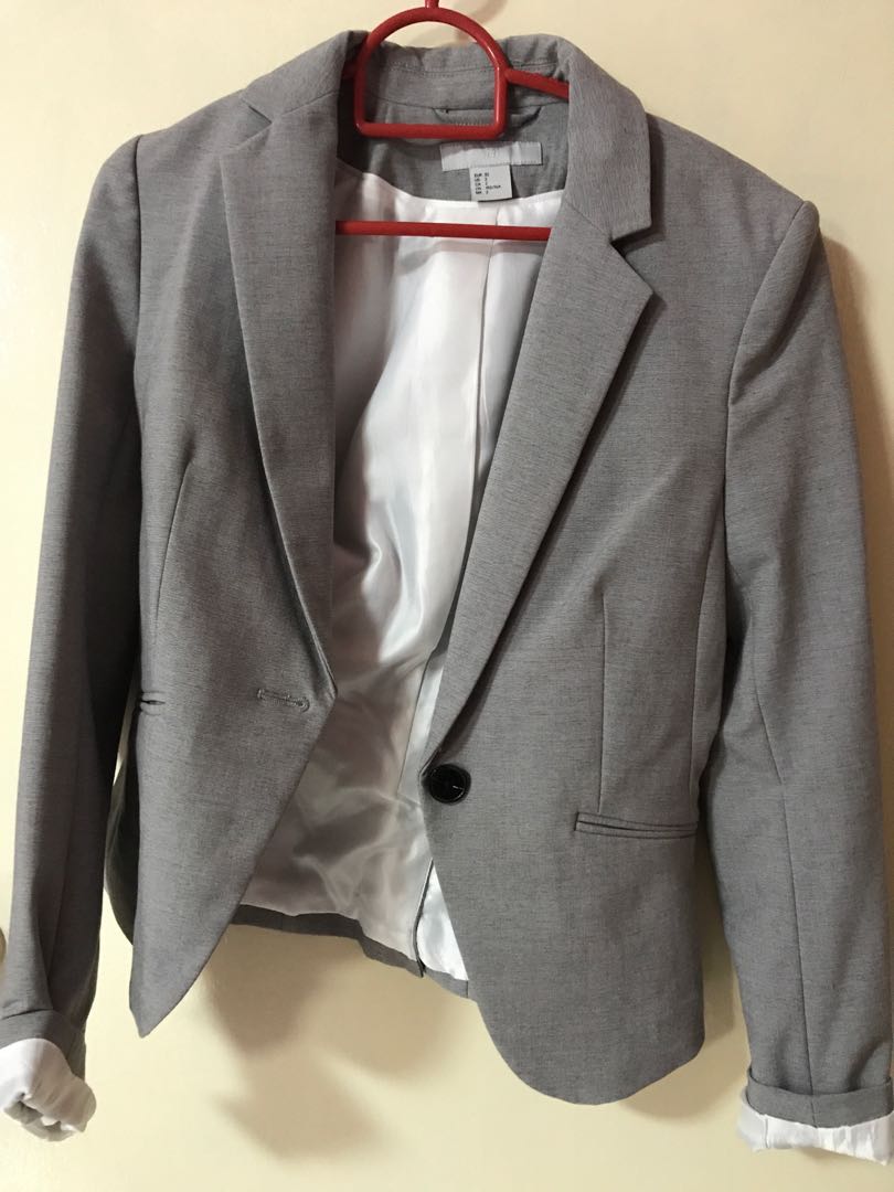 hm grey blazer