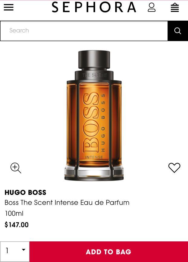 Sephora hugo outlet boss intense