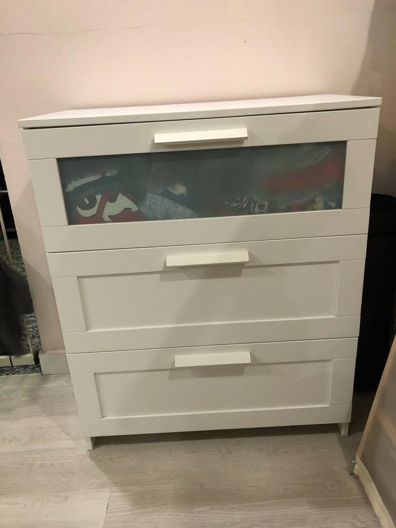 Ikea Brimnes Chest Of 3 Drawers Furniture Shelves Drawers On