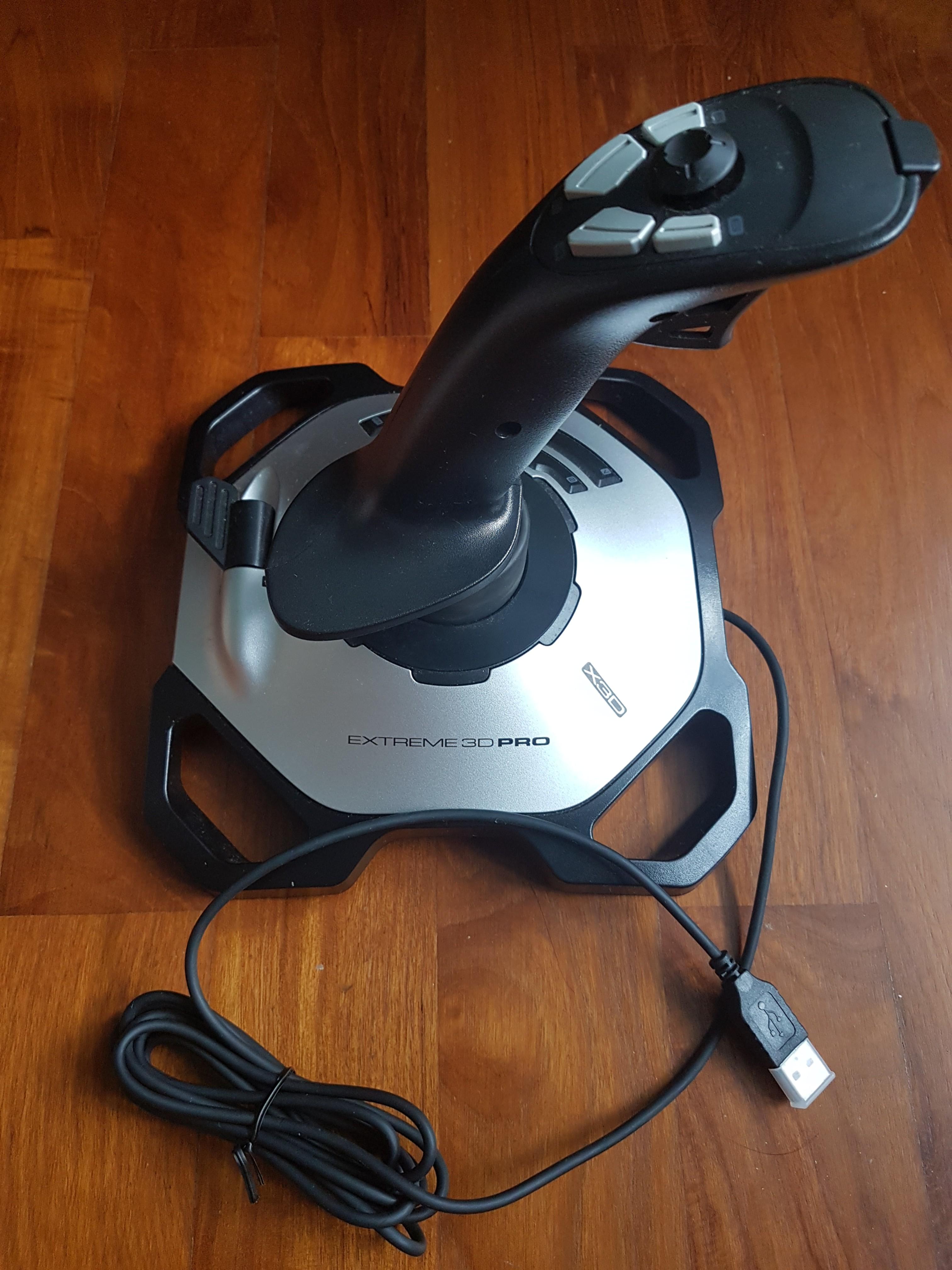 Logitech EXTREME 3D PRO PRECISION FLIGHTSTICK, Video Gaming, Video Game ...