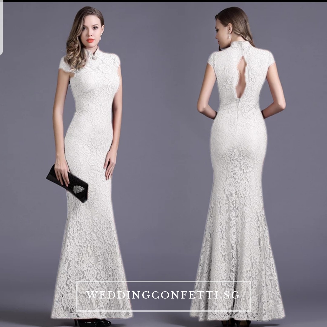 Mandarin Collar Wedding Dress