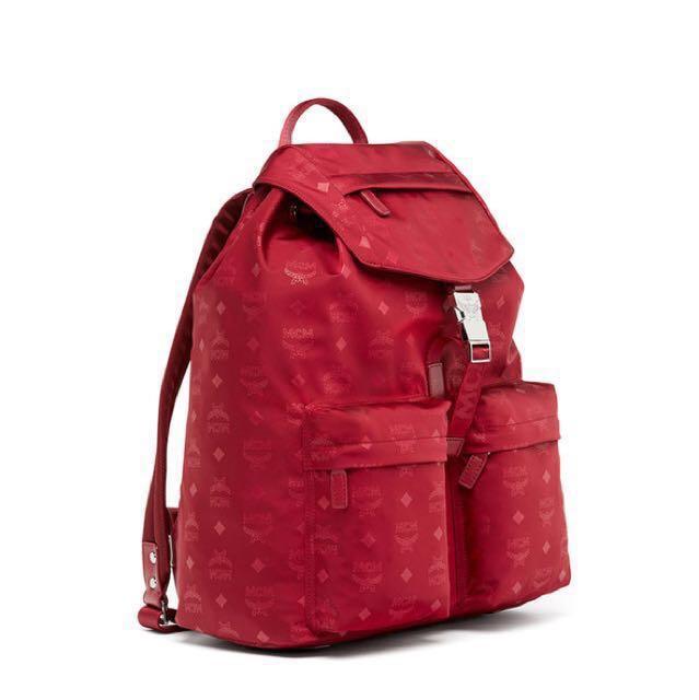 Mcm dieter monogrammed 2025 nylon backpack