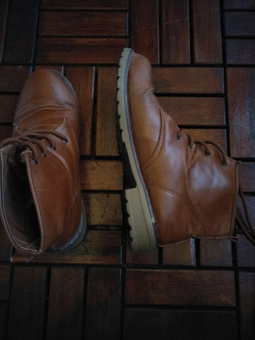 mid length brown boots